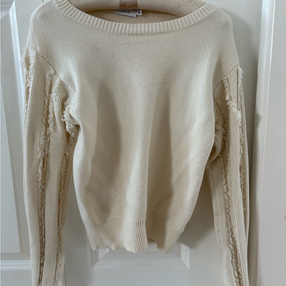 Lush Cream Crew Neck Sweater